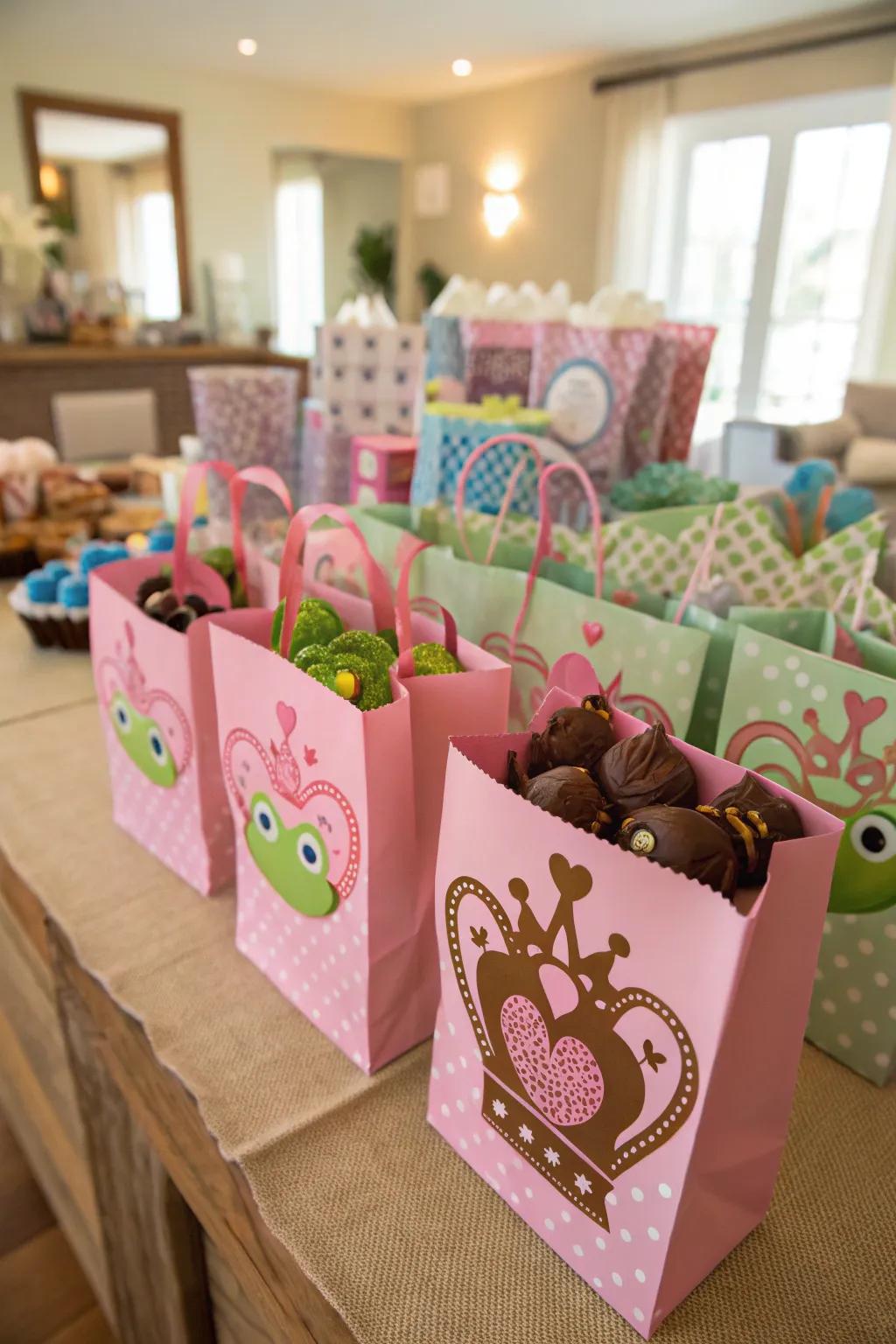 Themed goody bags ensure guests leave with magical memories.