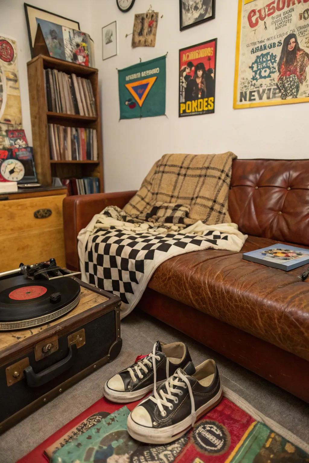 Enrich your room with vintage items that tell tales.