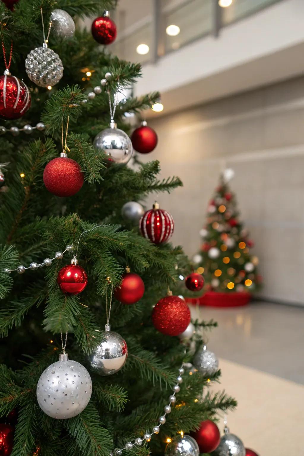 Experimenting with proportions contributes visual intrigue to your tree.