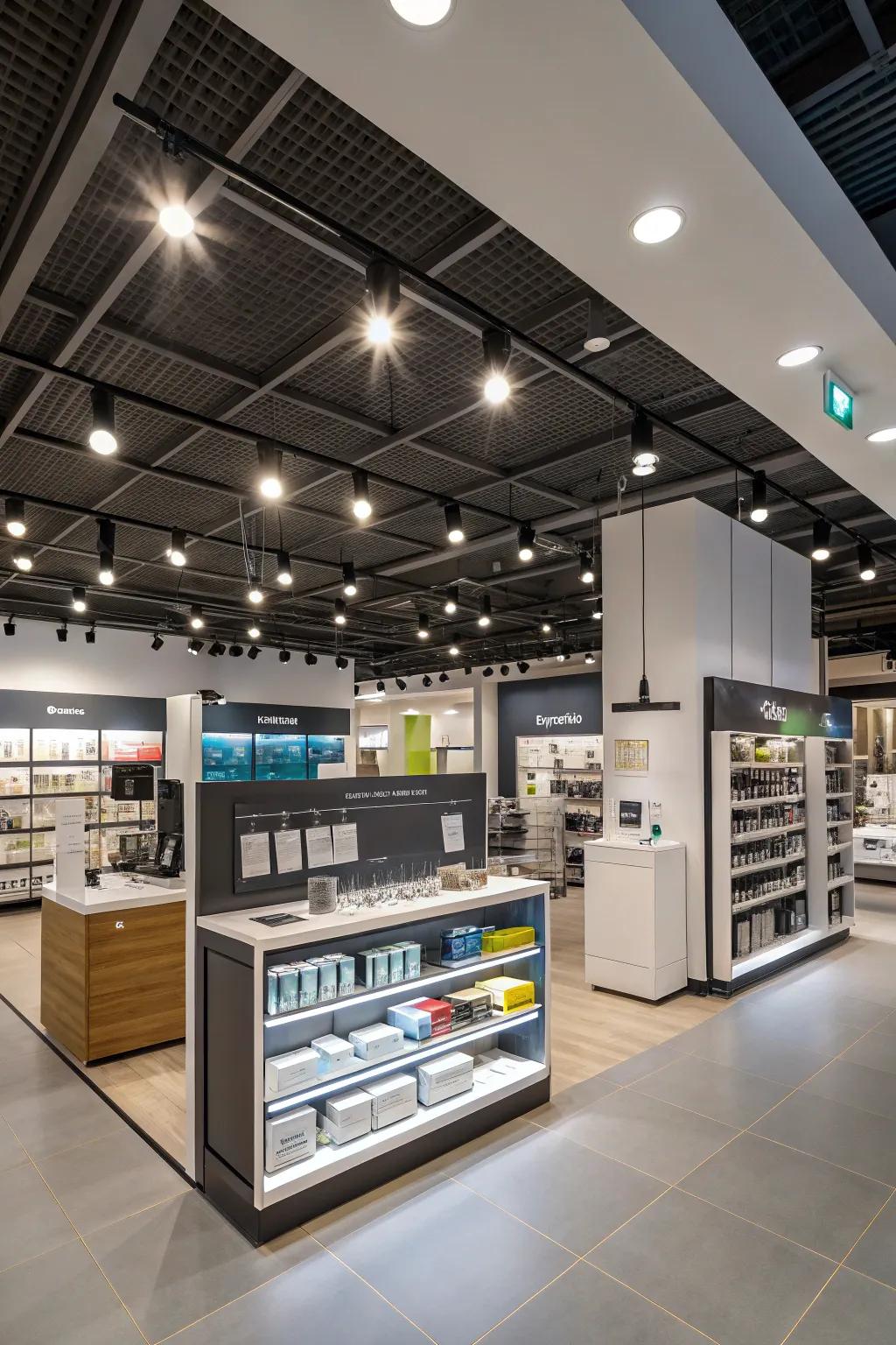 Smart lighting systems offering control and efficiency.