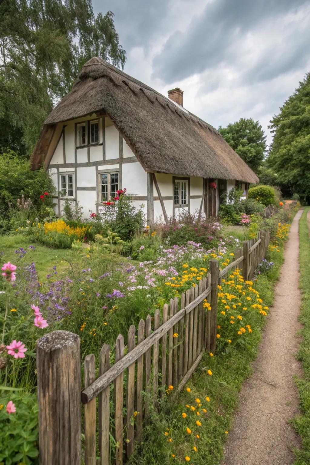 Hay roofs impart timeless charm and a rustic feel.