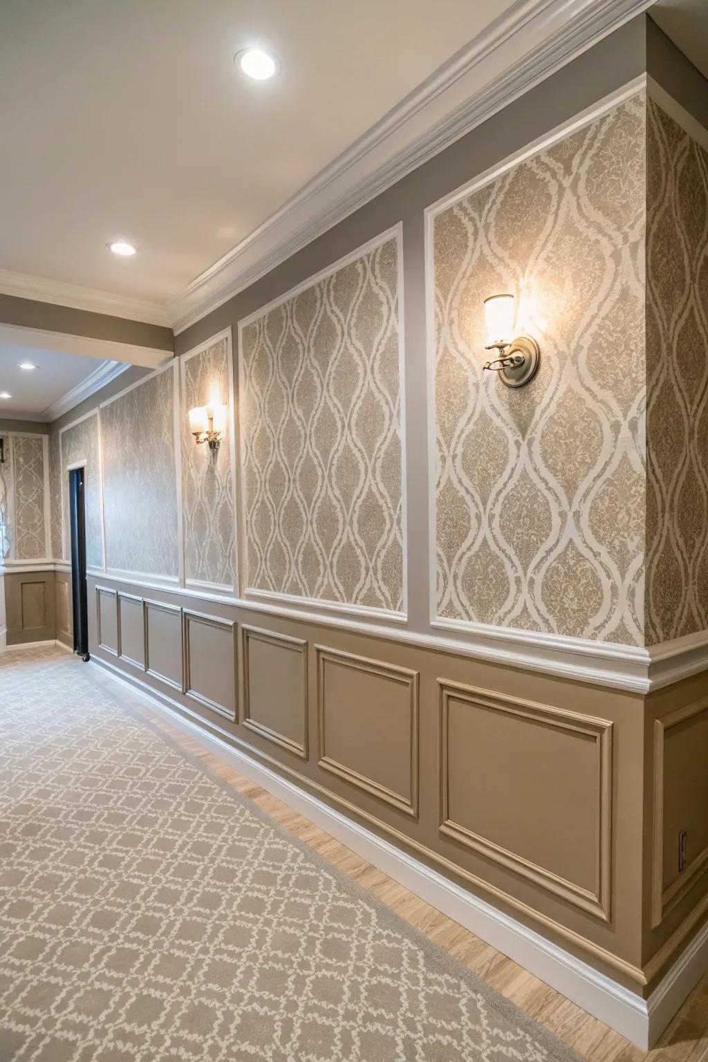 A room featuring a featured wall that brings depth and visual interest.