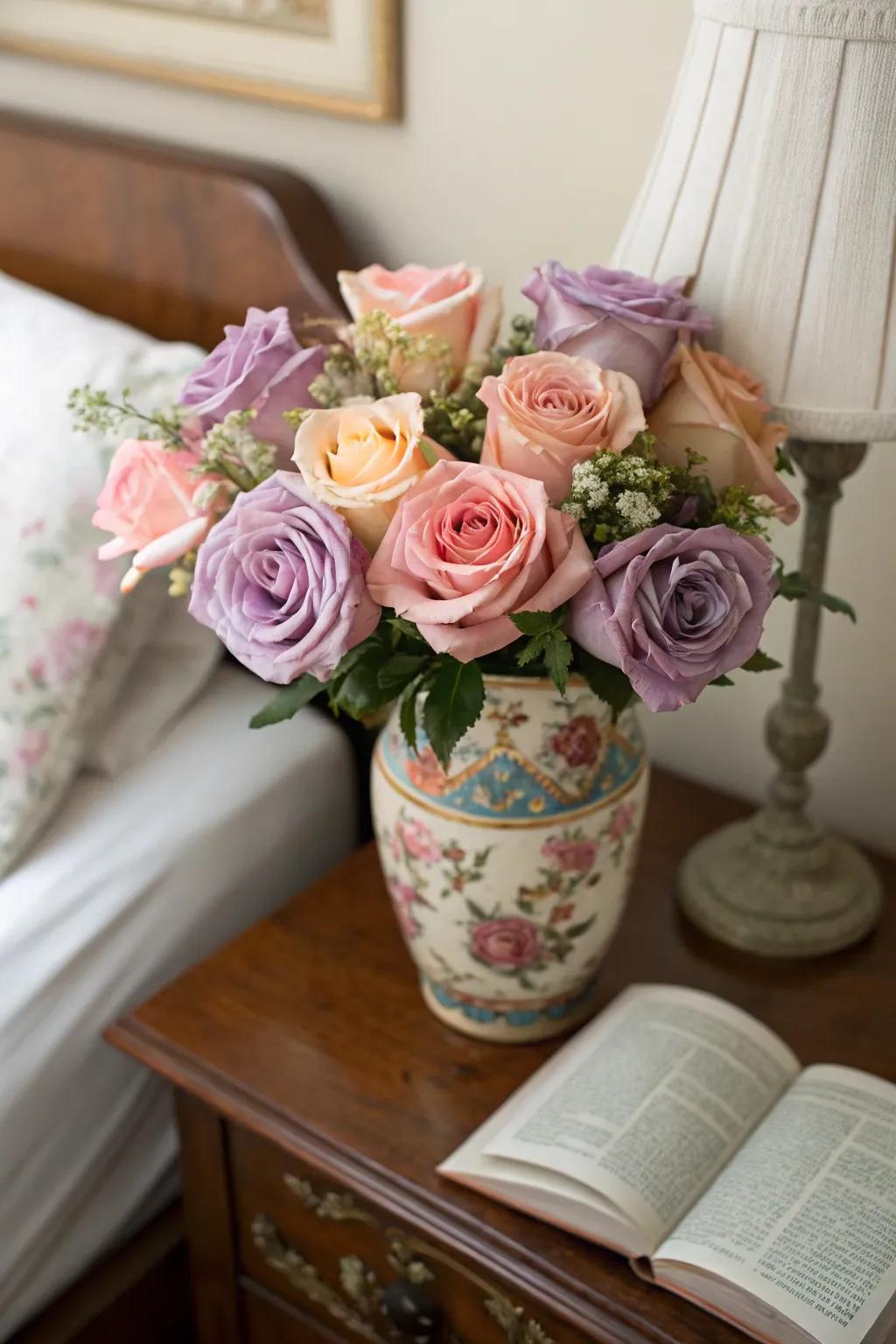 Delicate hues for a touch of beauty.