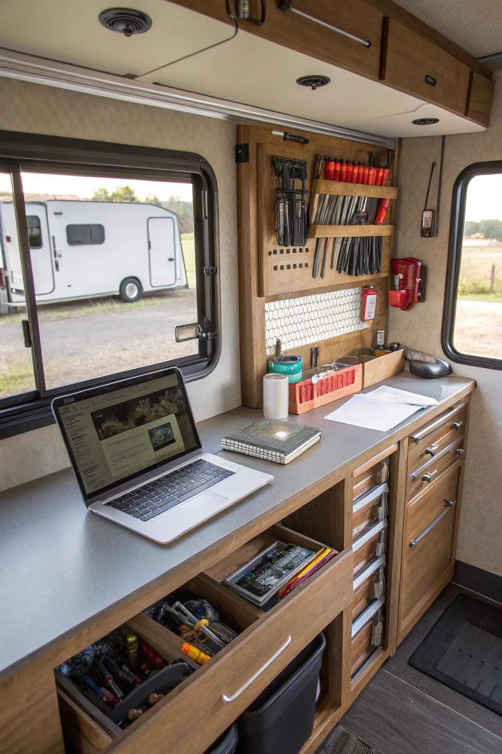 A multi-purpose workspace adapts to your requirements.