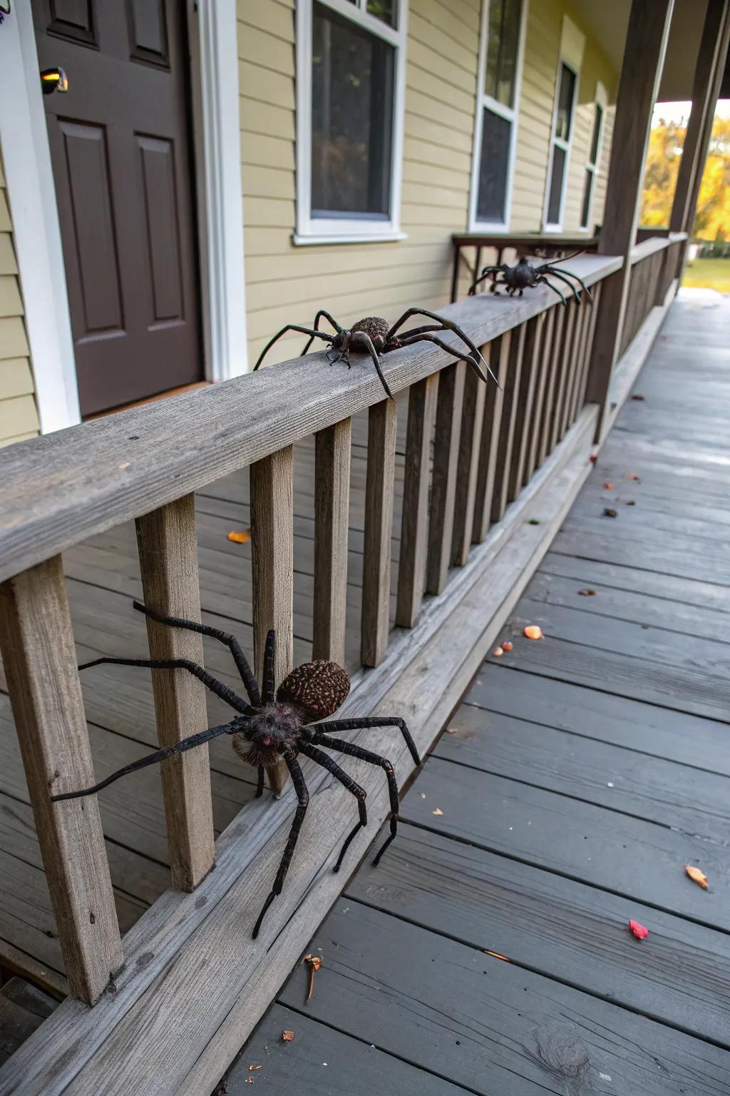 Jumbo spiders add a fright.