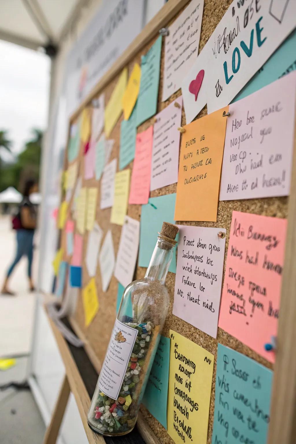 Deliver a message with a creative spin employing a bottle theme.