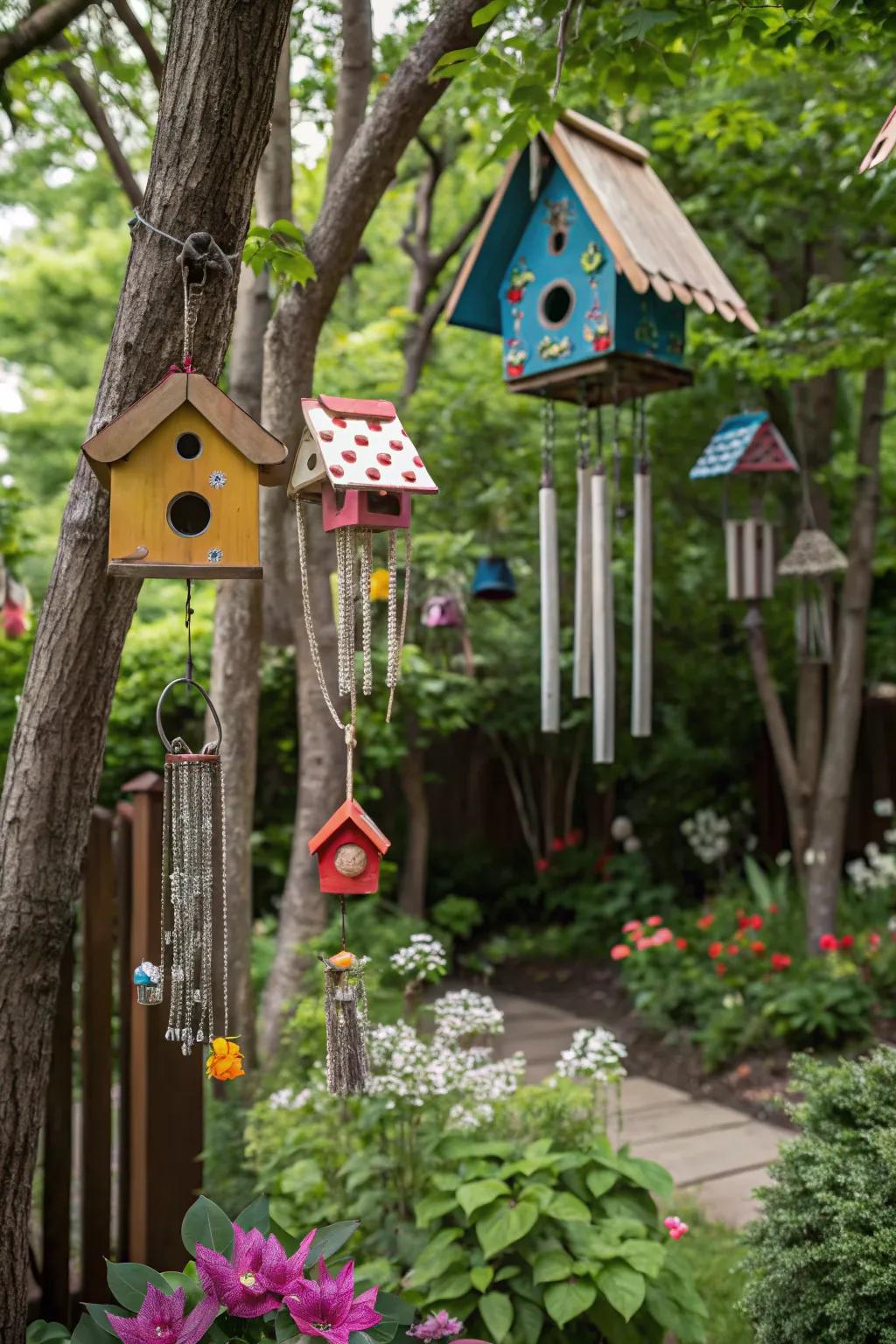 Incorporate charm with playful garden embellishments.