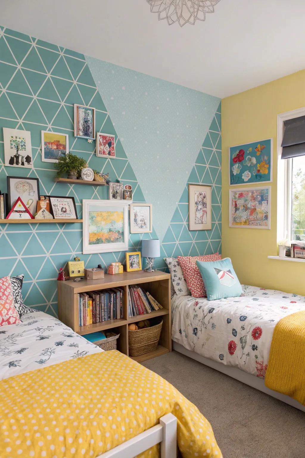 Accent walls offer a burst of personal style to shared spaces.