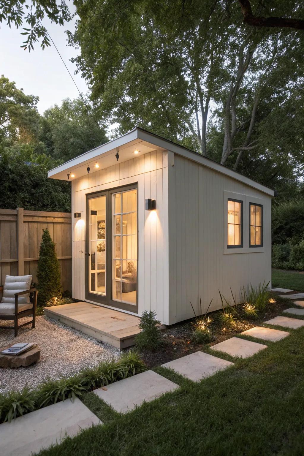 A simple space for peace and quiet.