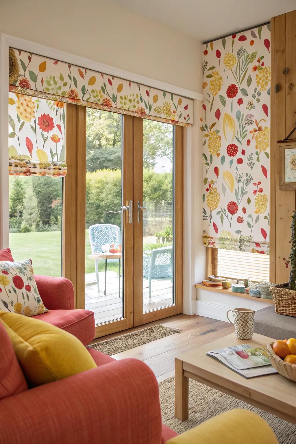 Design shades add a playful touch.