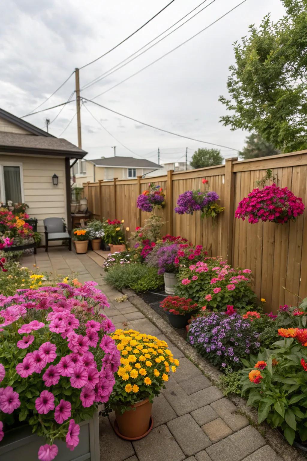 Periodic flowers guarantee your backyard is always bursting with color.