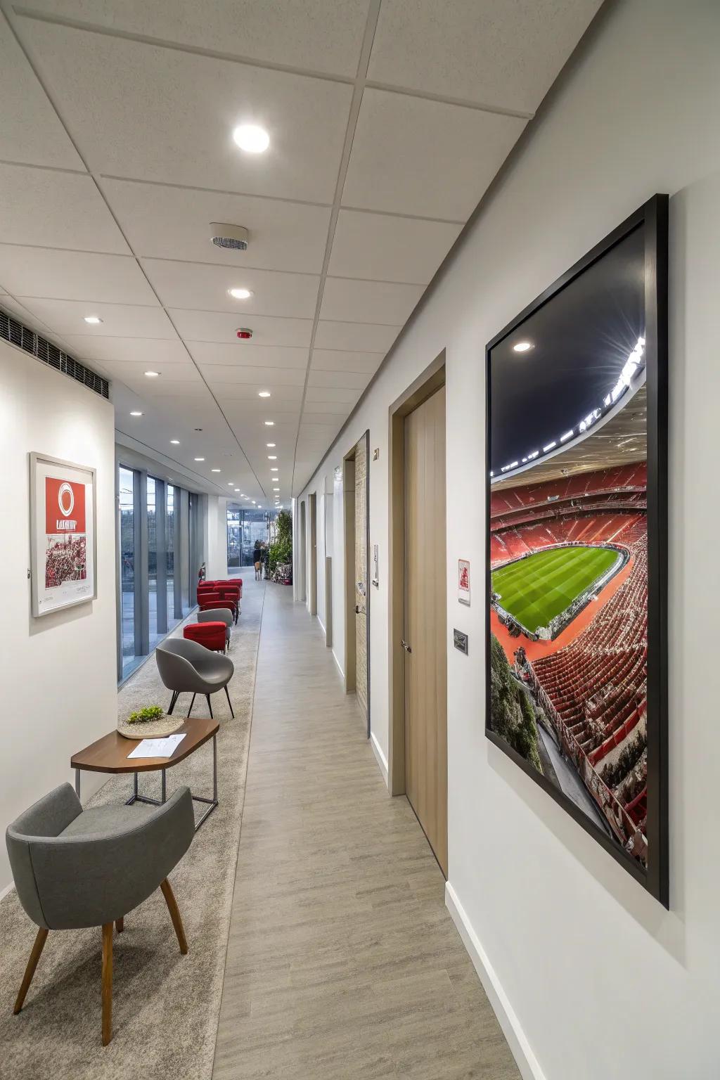 Celebrate the grandeur of sporting locations with architectural visuals.