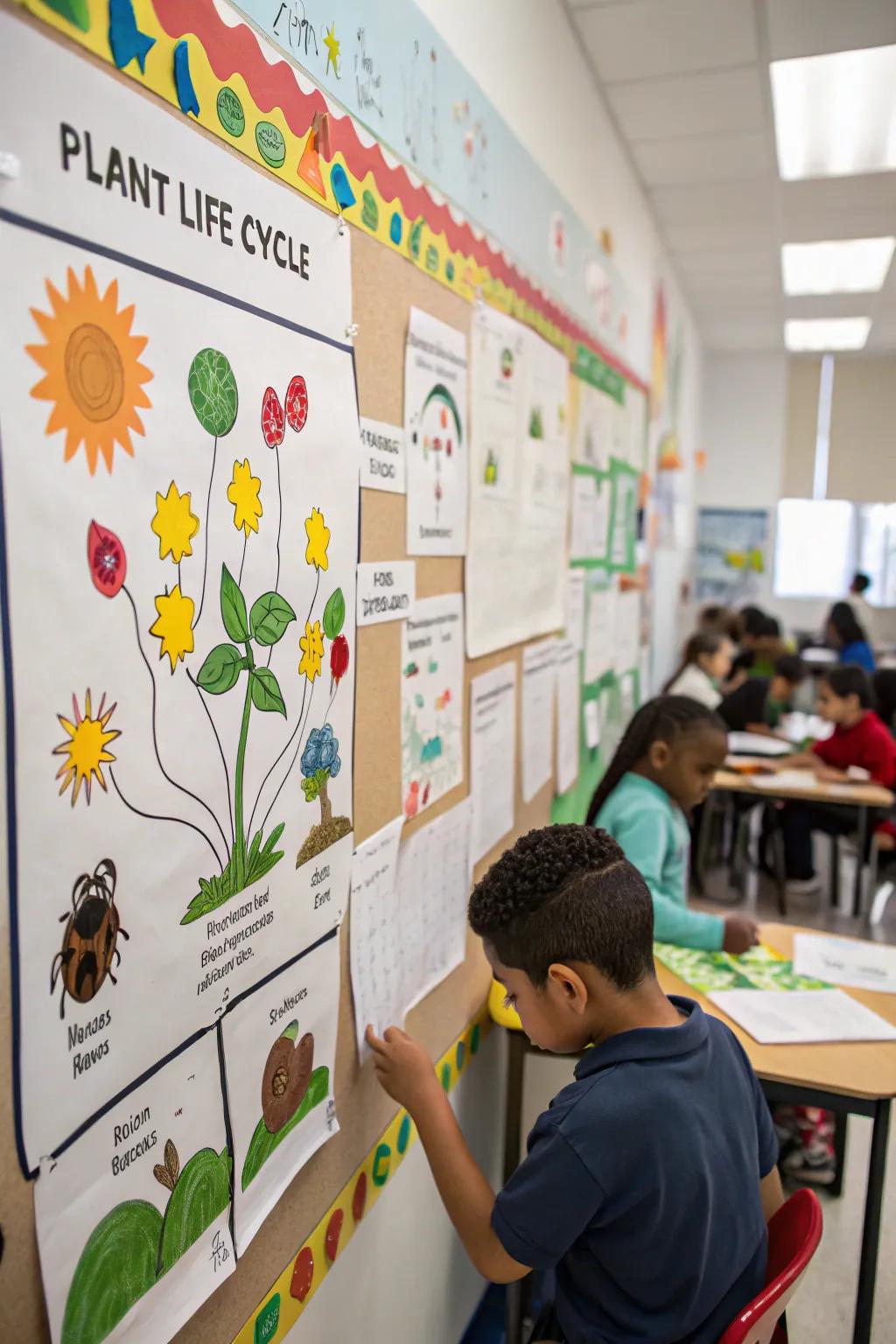 An evolving board that advances parallel with student acquisition.