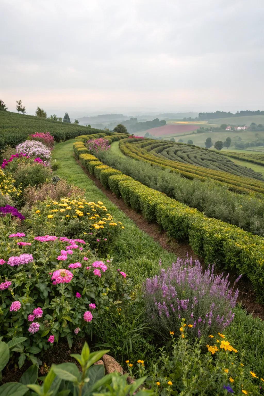 Artistic arrangements turning your tea garden into a visual work of art.