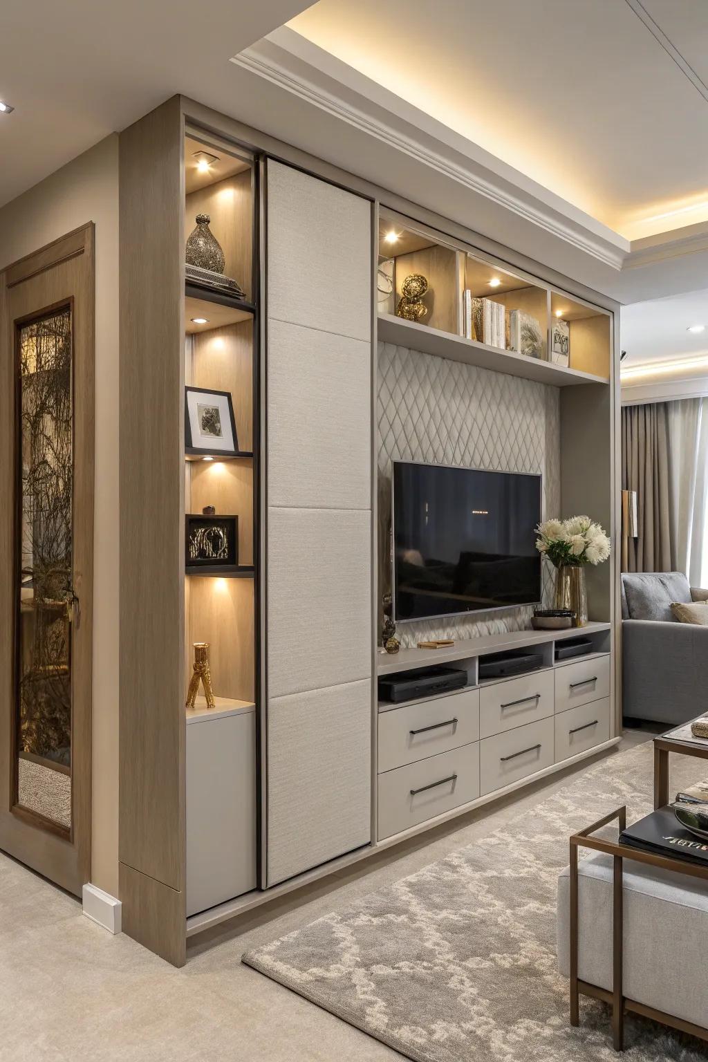 Convertible units adapt to your storage and decor needs.