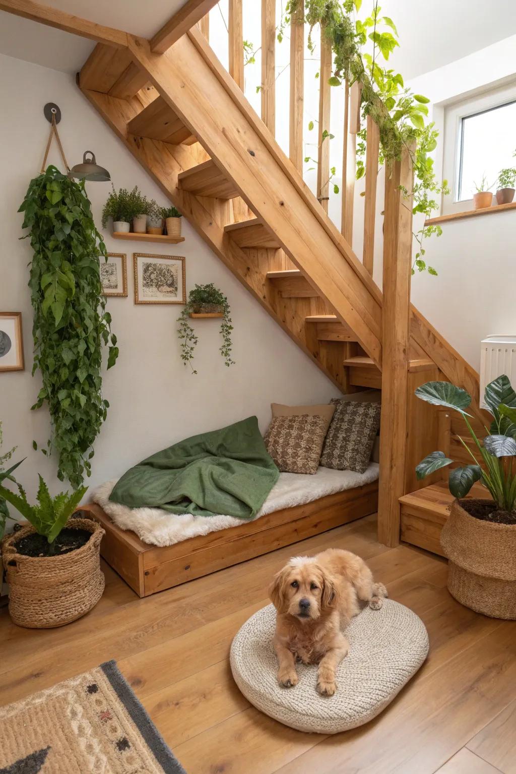 Green items add green style to your pet’s space.