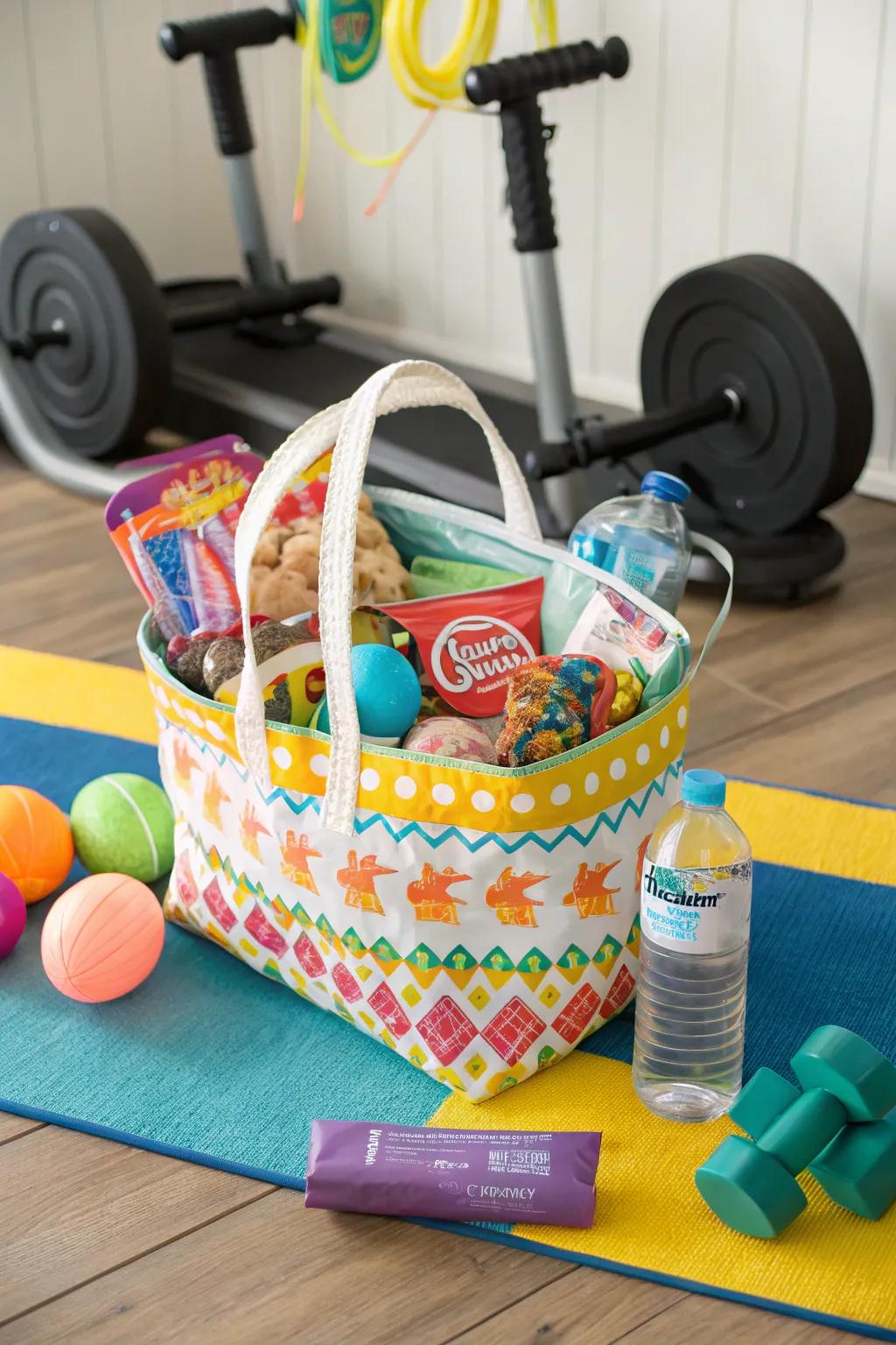 A fitness gear basket designed for the active lifestyle.