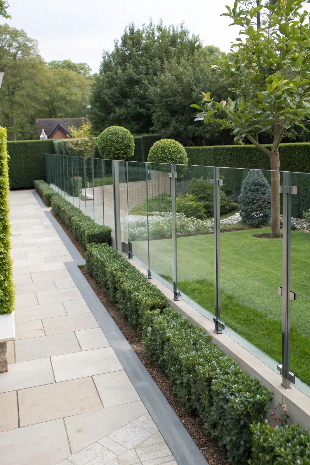 Glass panes provide an open, airy atmosphere.