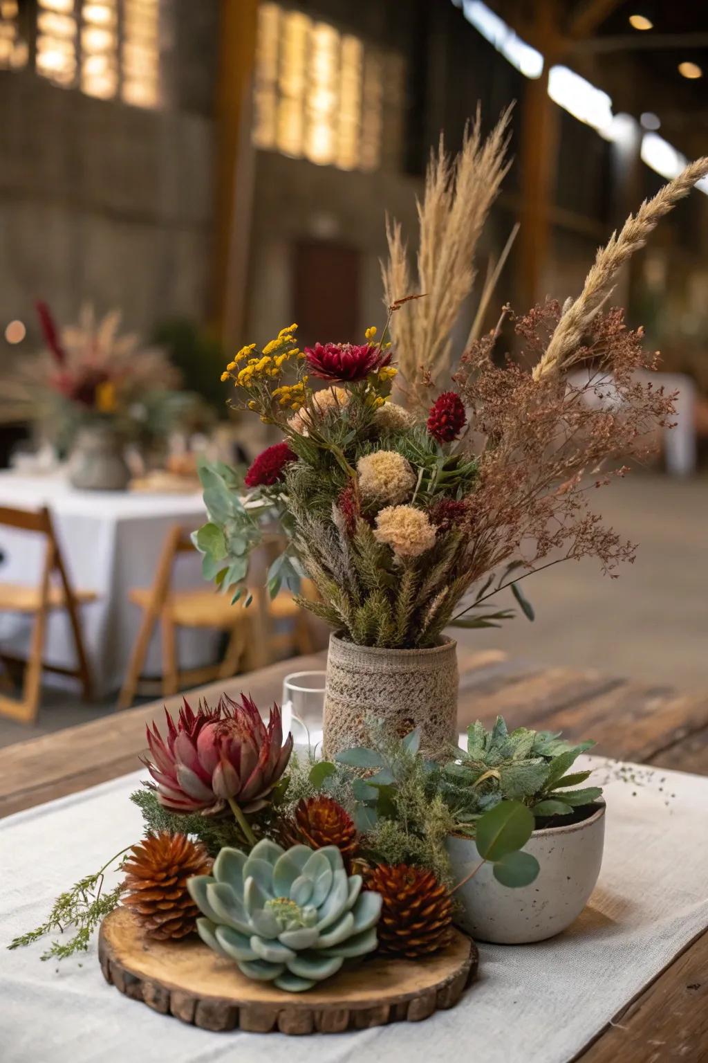 Unique floral displays offer a distinctive twist.