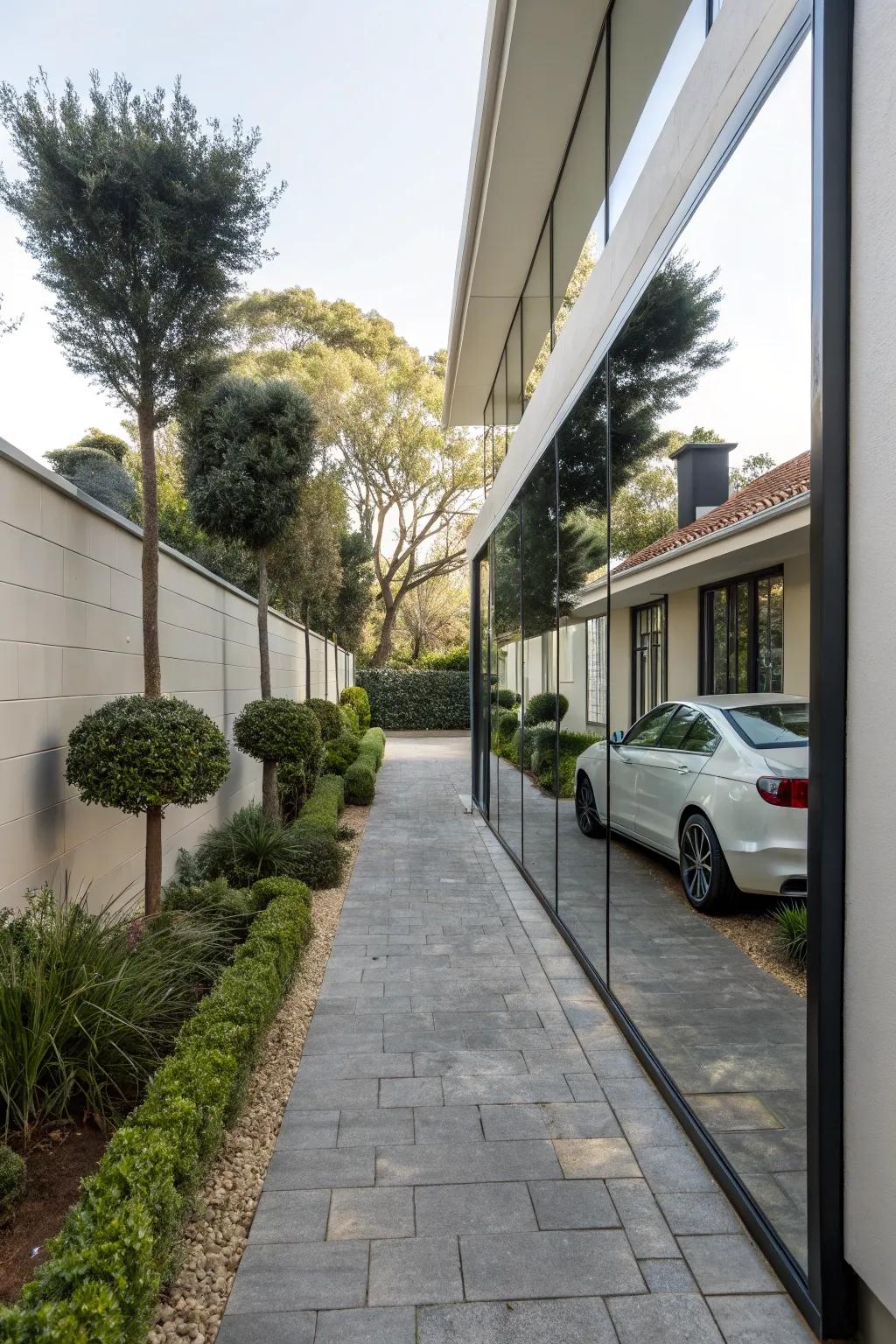 Mirrors create an illusion of space and introduce elegance.