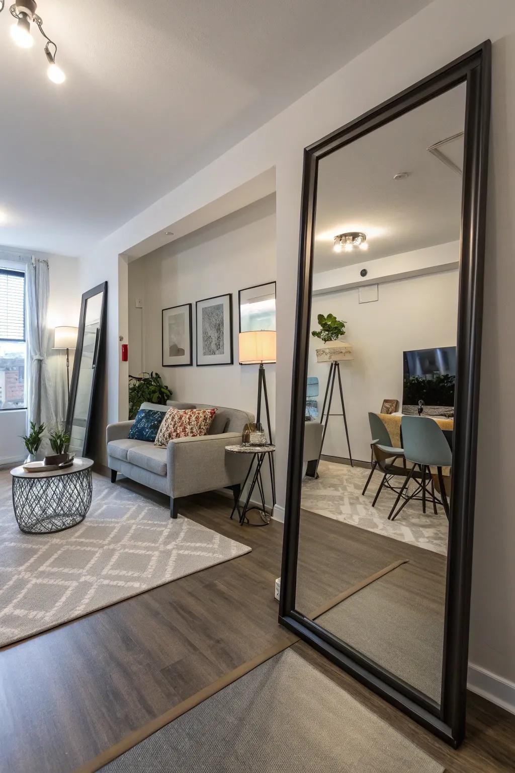 Mirrors: your secret trick for a spacious feel.