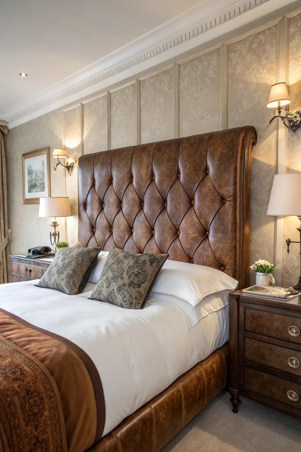 Vintage leather delivers a luxurious and timeless allure.