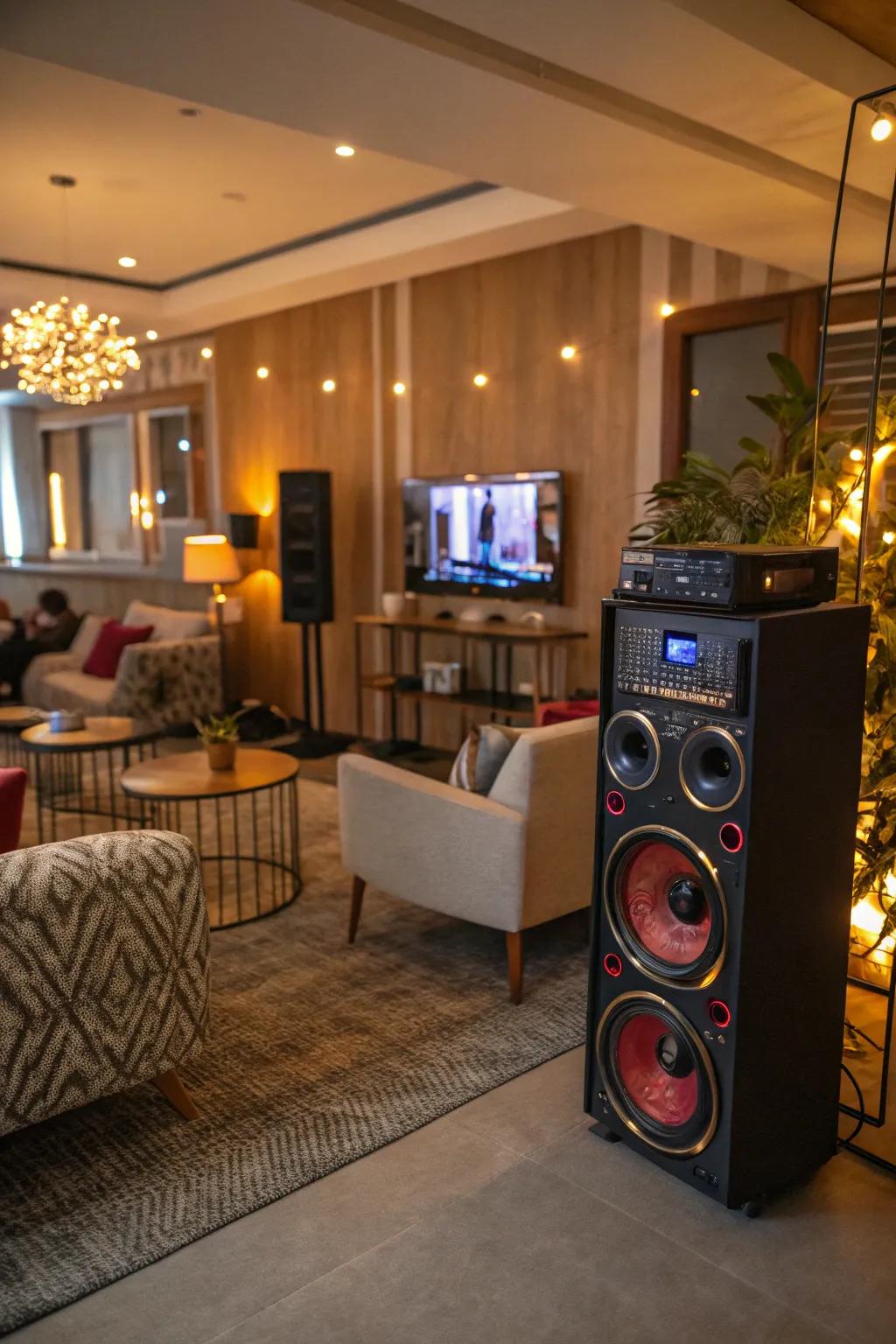 Music forms the mood for a joyful homecoming.