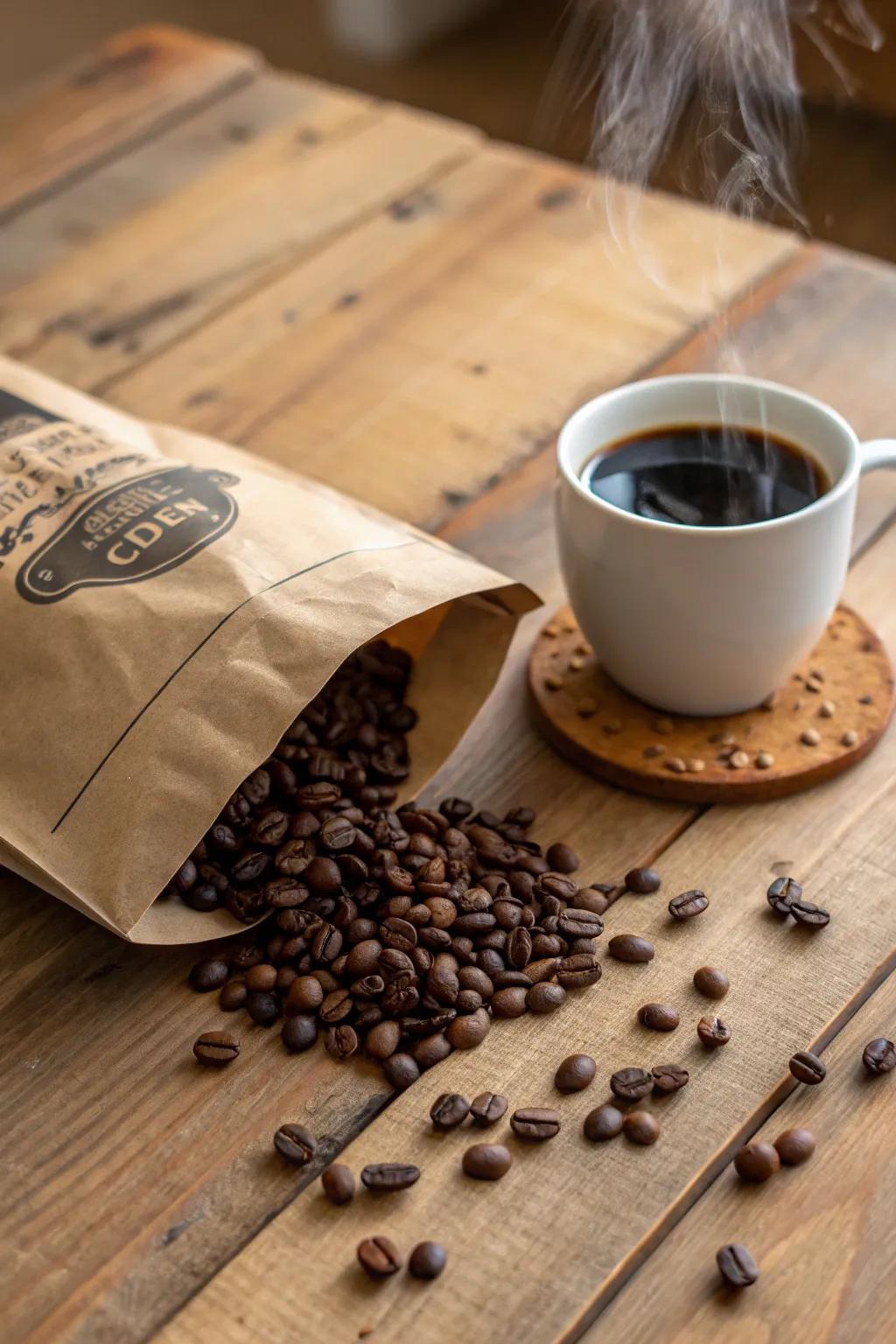 Gourmet coffee beans for a rich, aromatic experience.