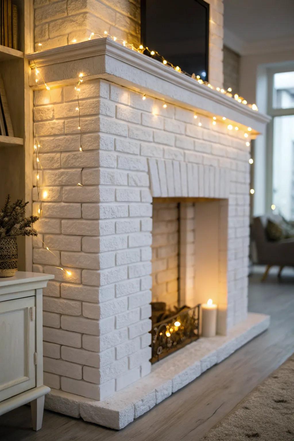 Integrated lighting adds warmth and highlights architectural features.
