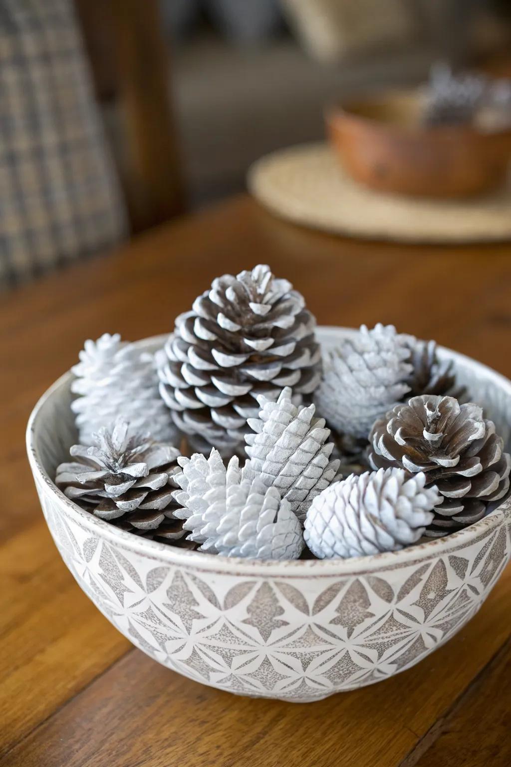 Pine cones that mix nature with beauty.