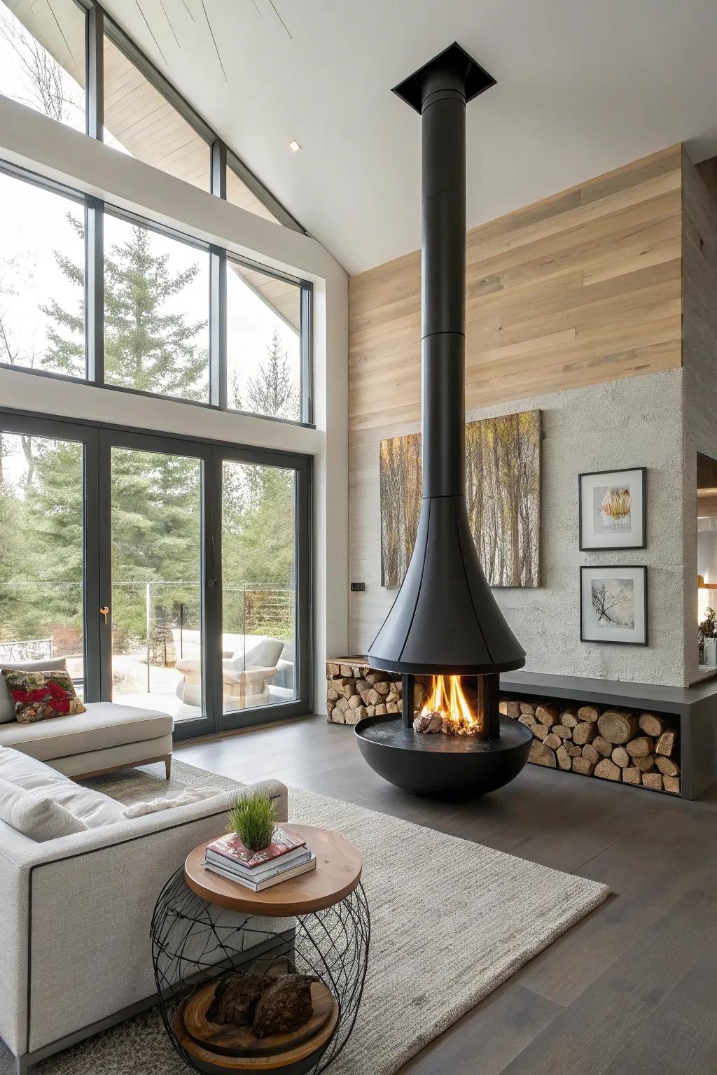 Make your fireplace a piece of visual art in your home.