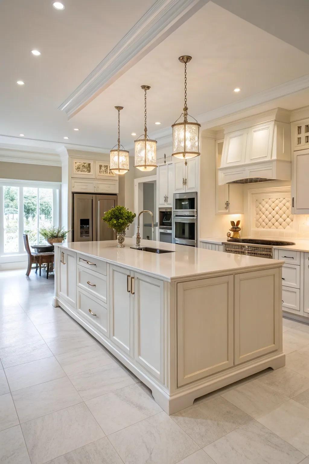 A simple island embodying peaceful simplicity and elegance.