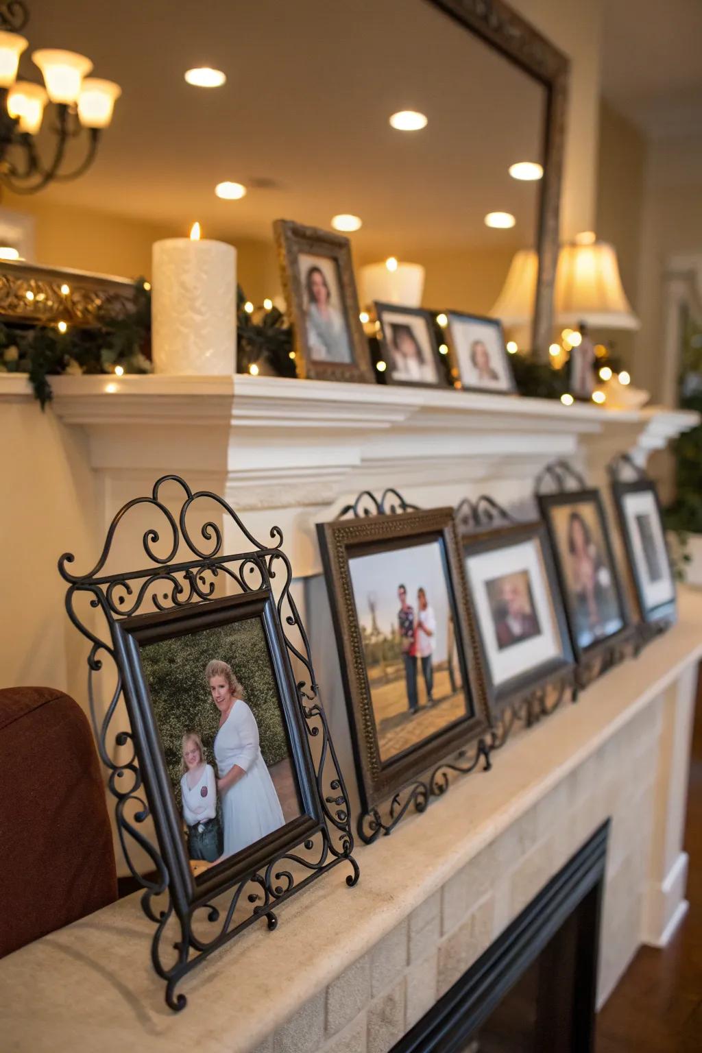 Forged metal frames beautifully preserve your memories.