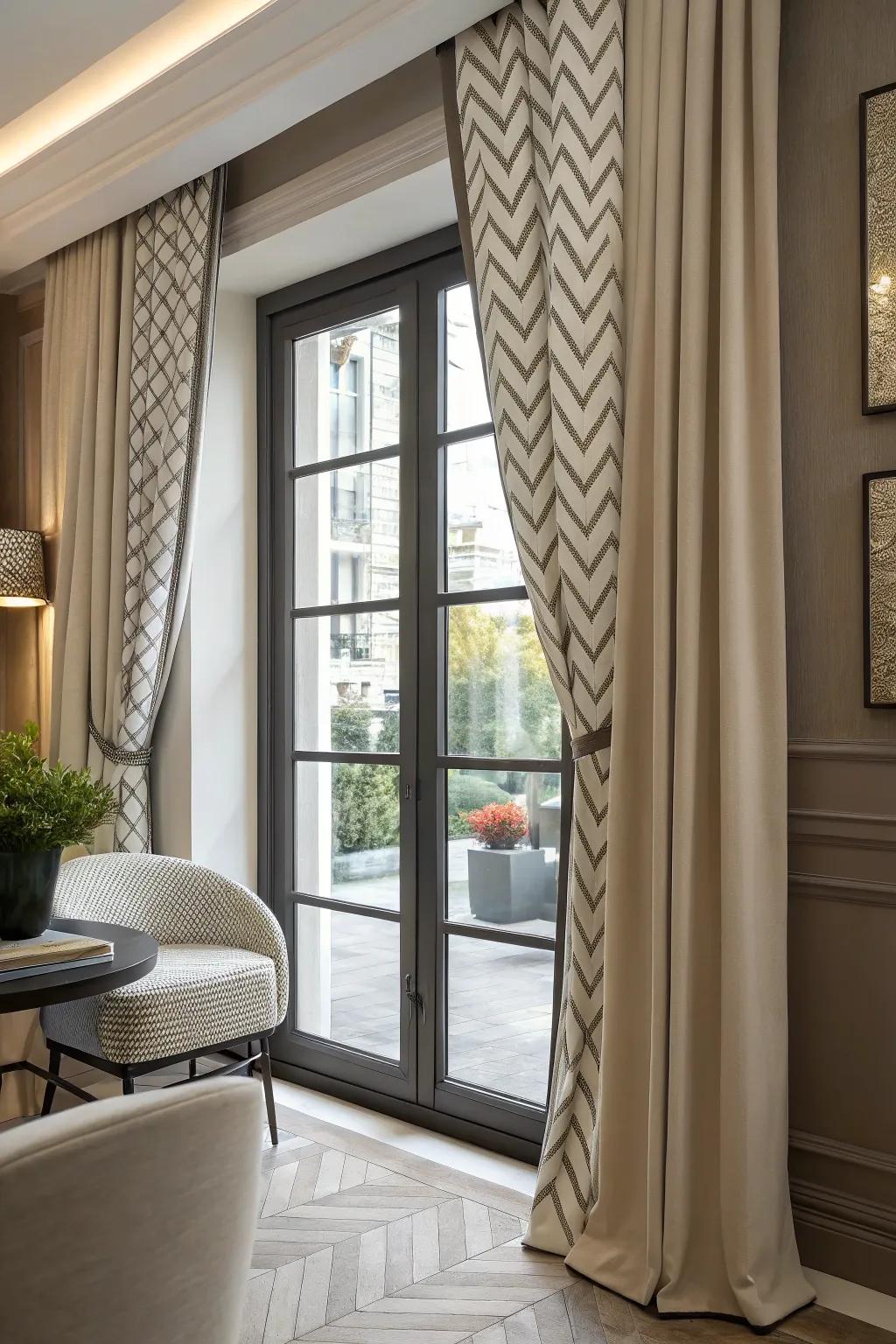 Bent designs deliver a distinctive flair to window trims.