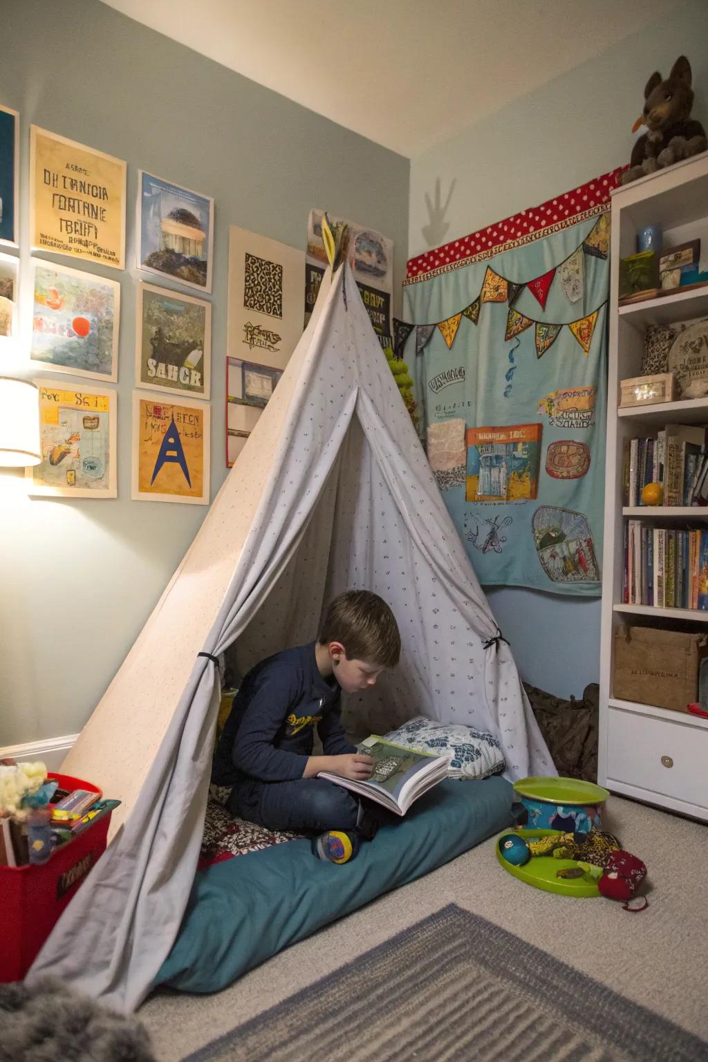 Secluded areas that encourage imagination and play.