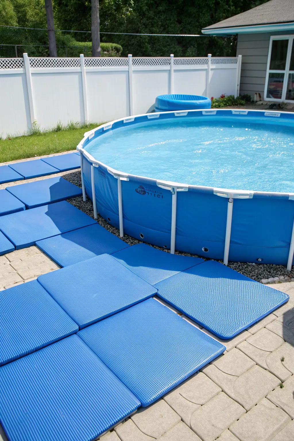 Flexible base padding adds a layer of comfort and security.