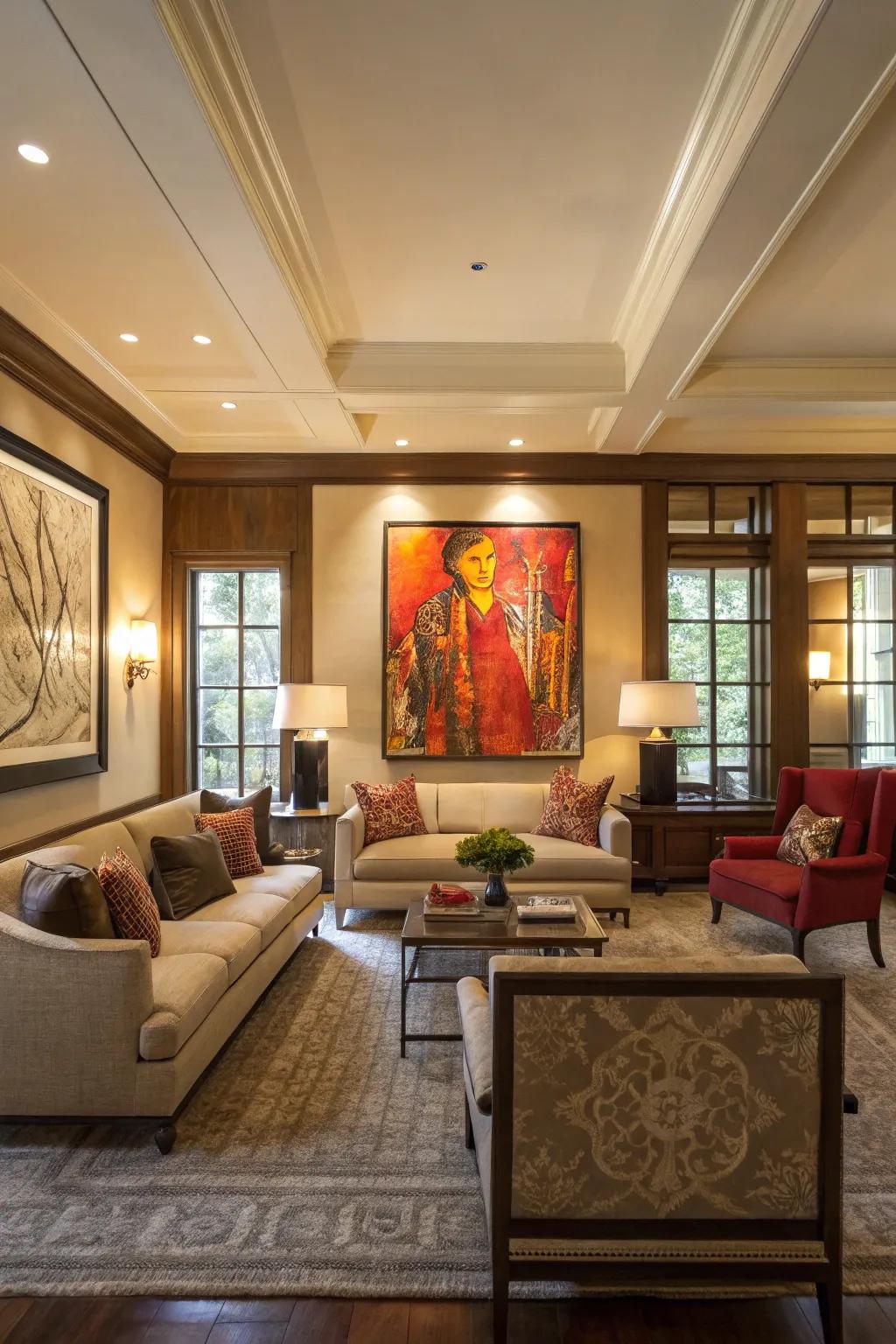Art can transform a space and serve as a conversation starter.
