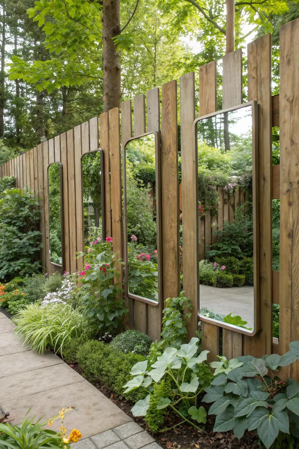 Reflectors create a perception of area.