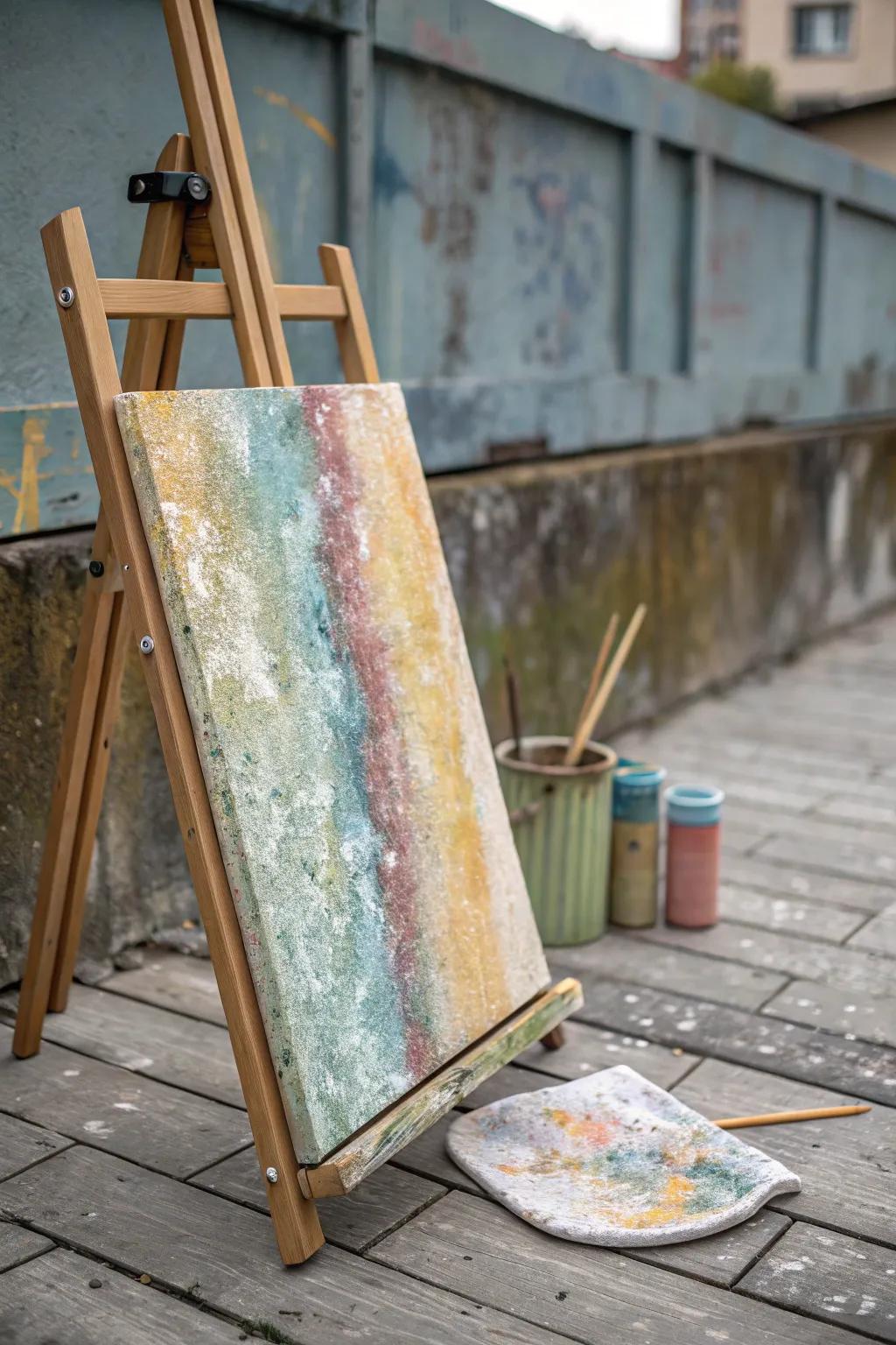 Infuse personality into your art with a distressed, textured background.