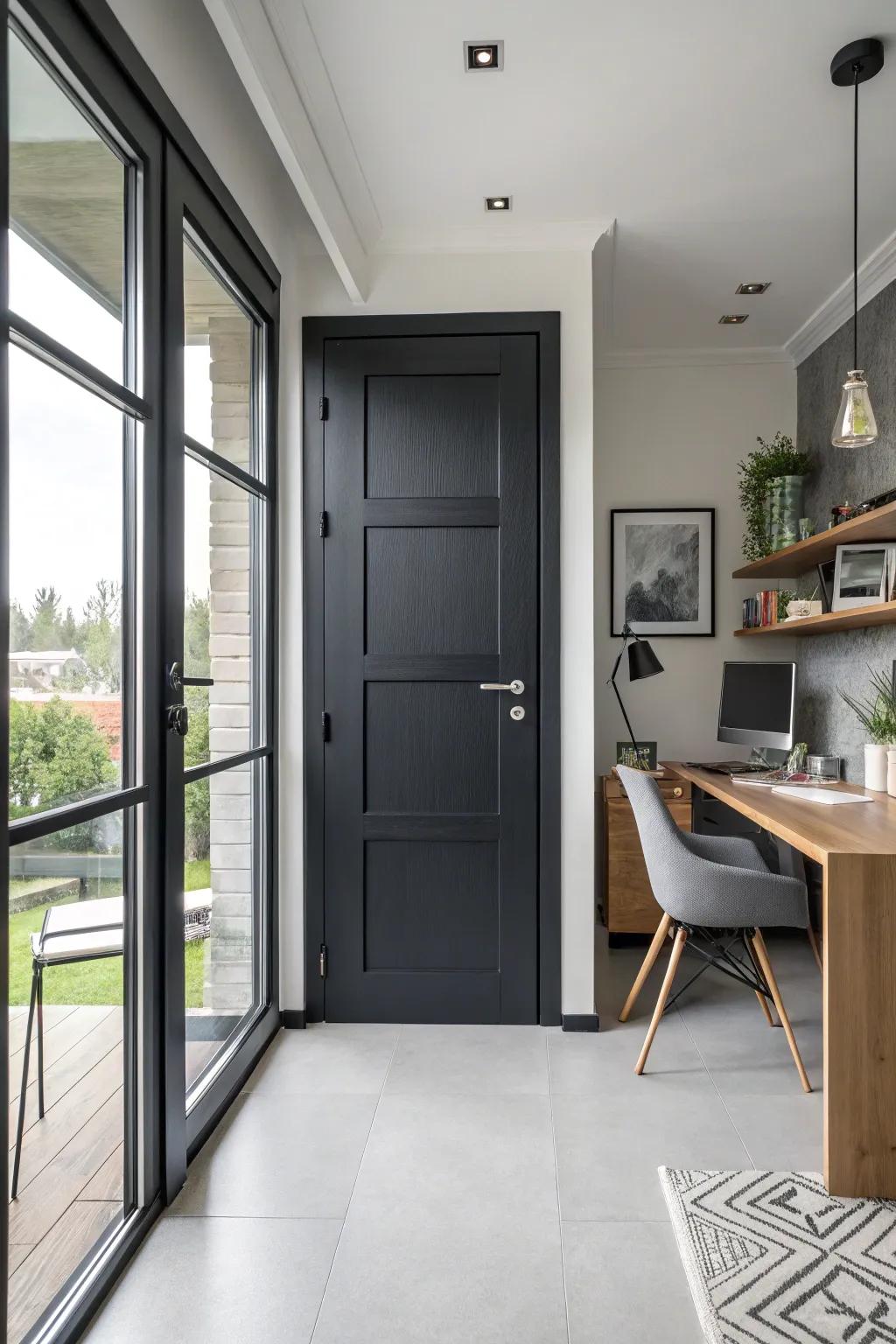 A simple tone door introducing sleek elegance to any space.