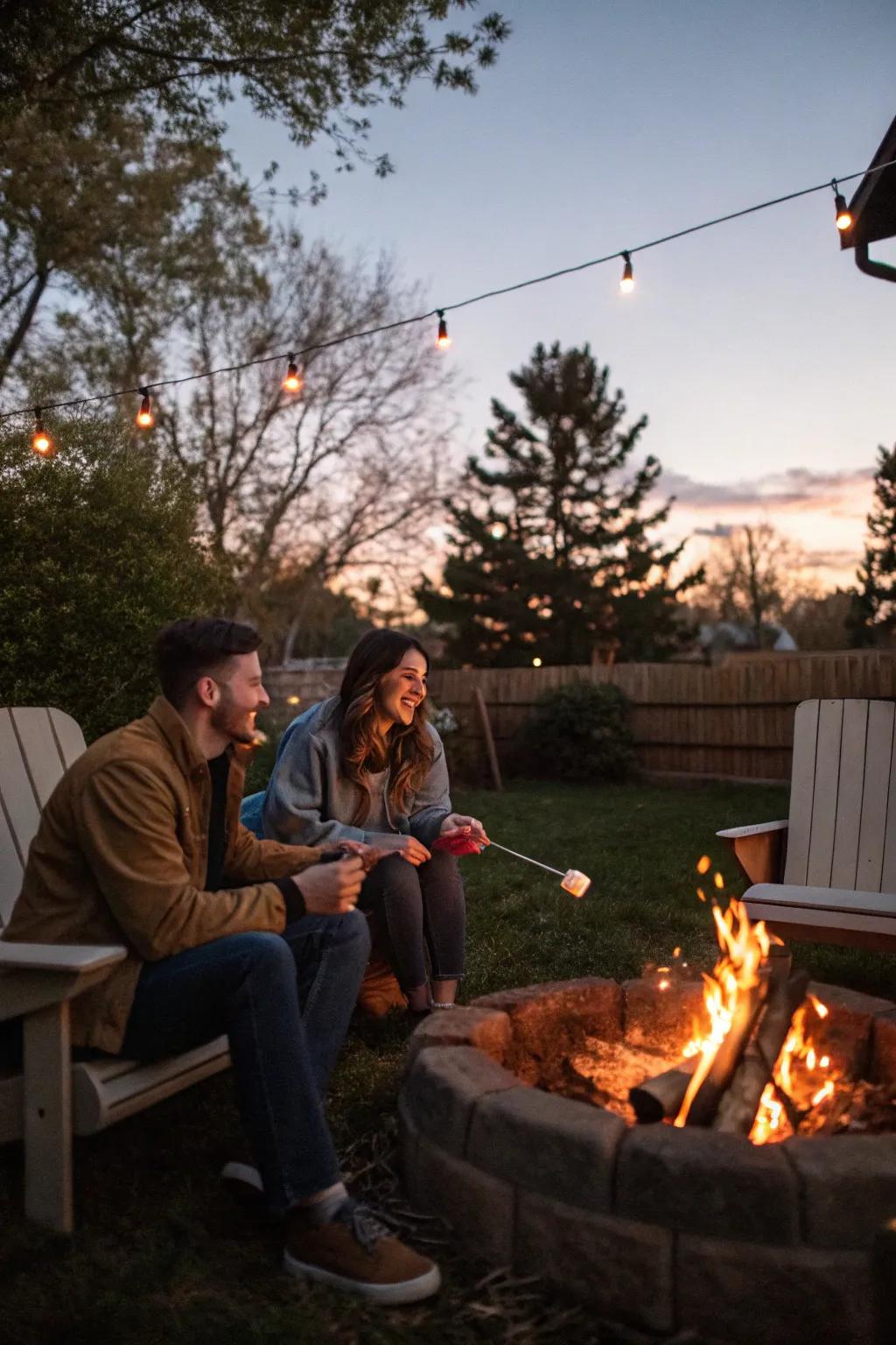Cultivate warm memories by enjoying a laid-back night by the fire.