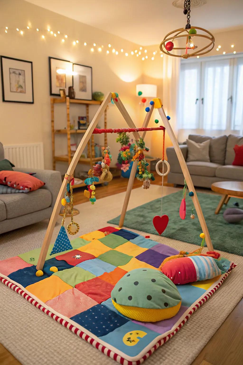 A play station designed to stimulate your baby's senses.