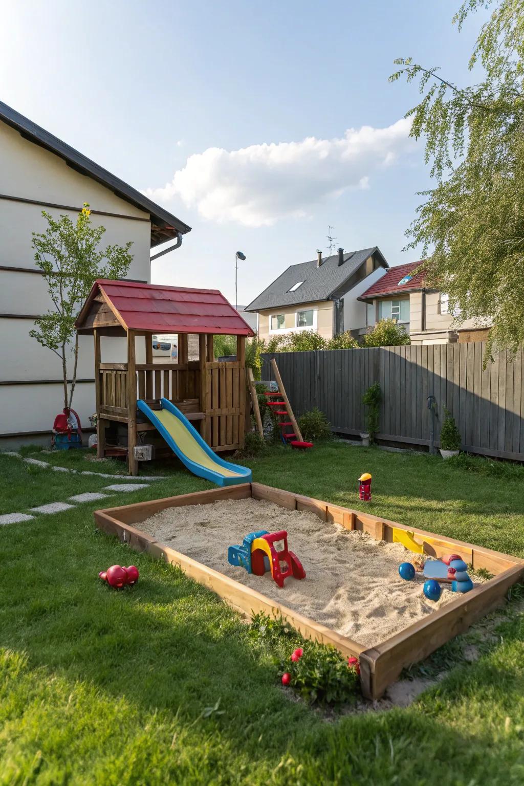 A playful area designed for children's adventures and enjoyment.