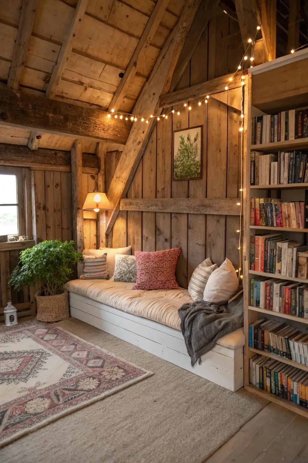 Loft spaces offer creative and functional uses in barns.
