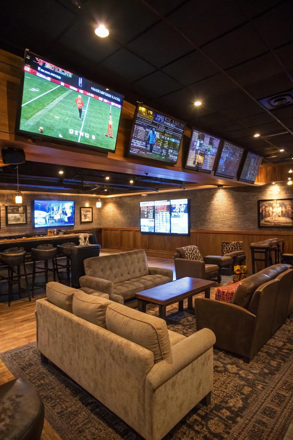 Catch every game with a sports lounge.