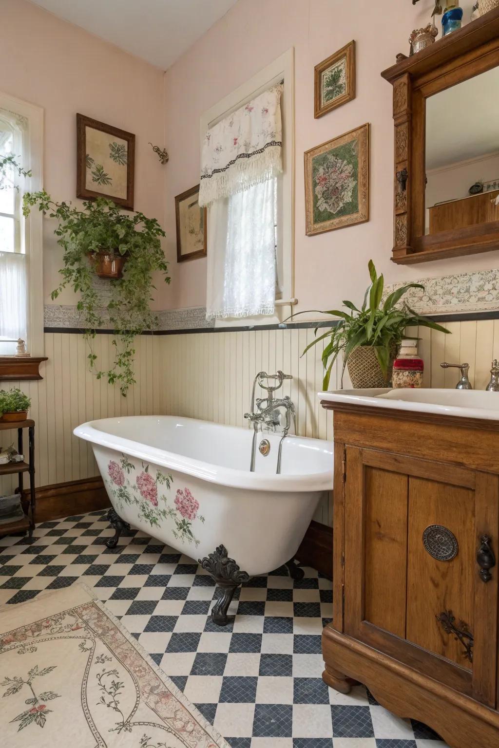 Add a touch of history with a classic clawfoot tub.