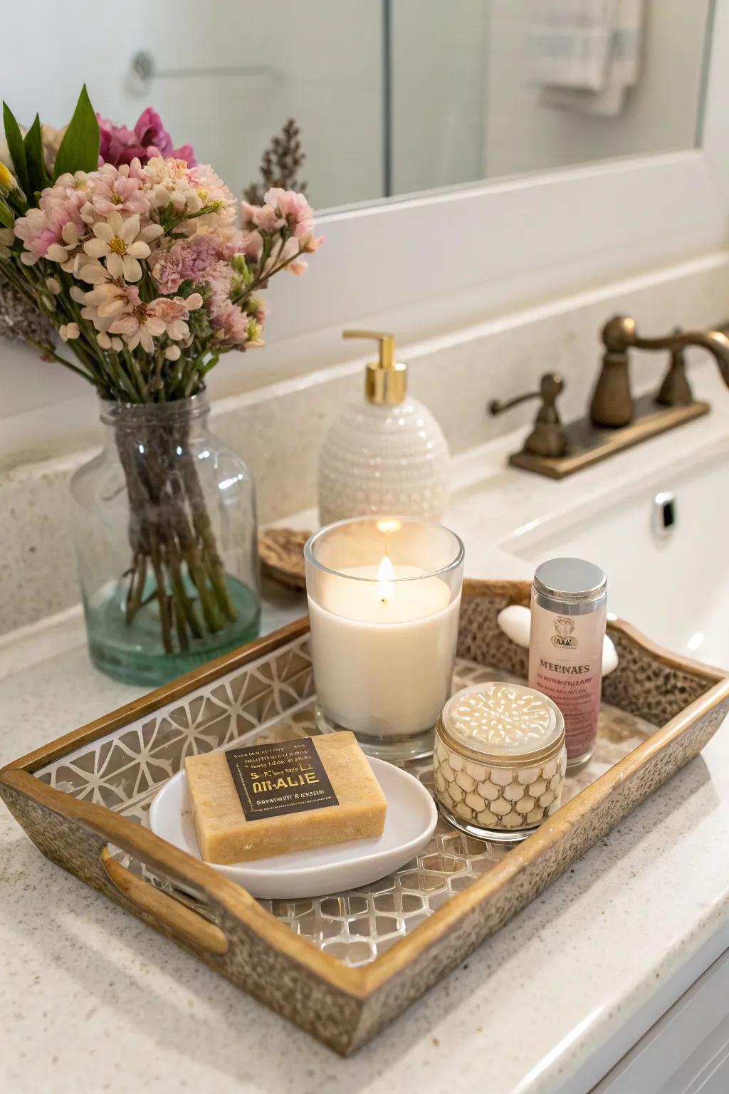 Artistic pieces infuse the staging composition with an artistic flair.