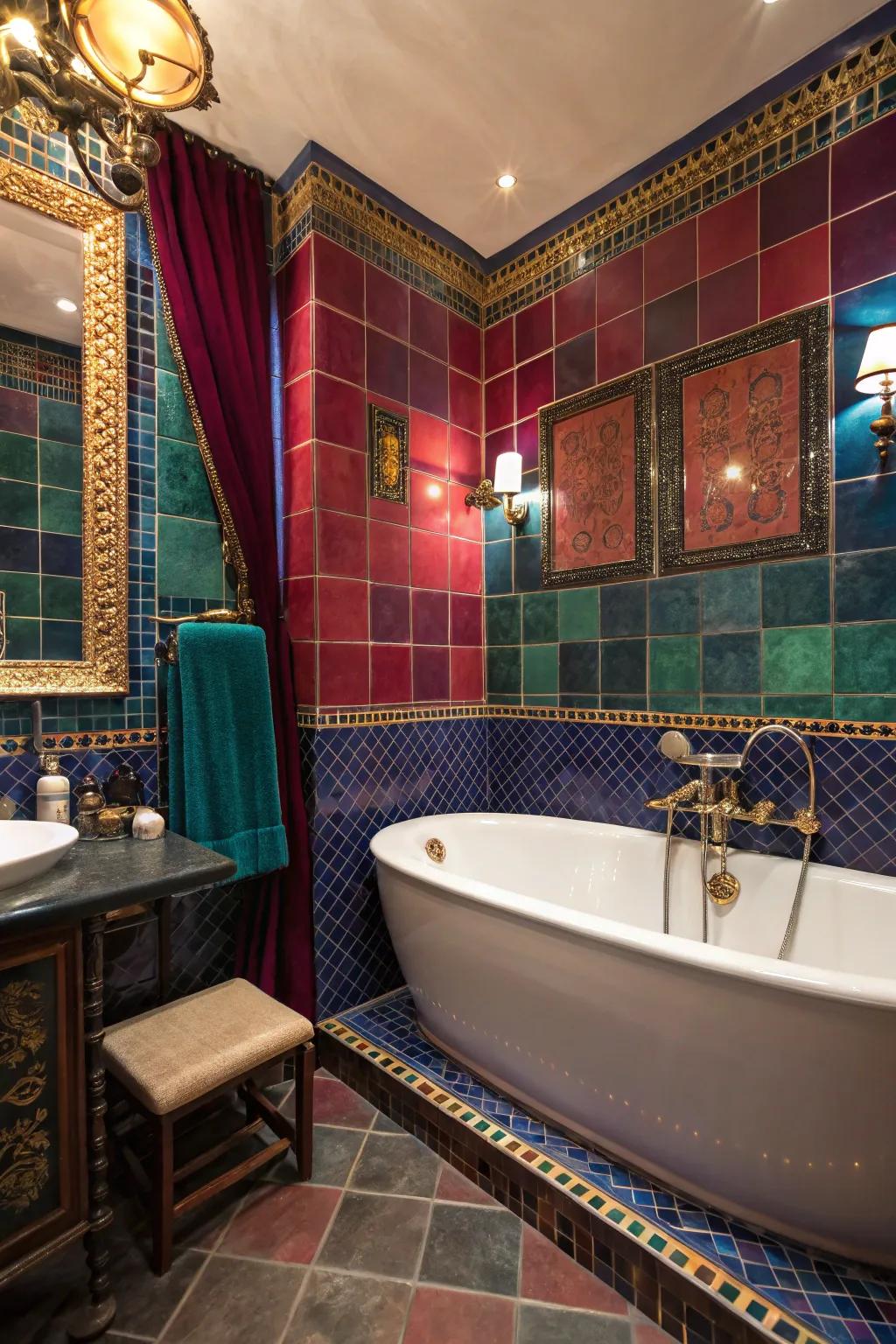 Rich and luxurious with vibrant jewel shades