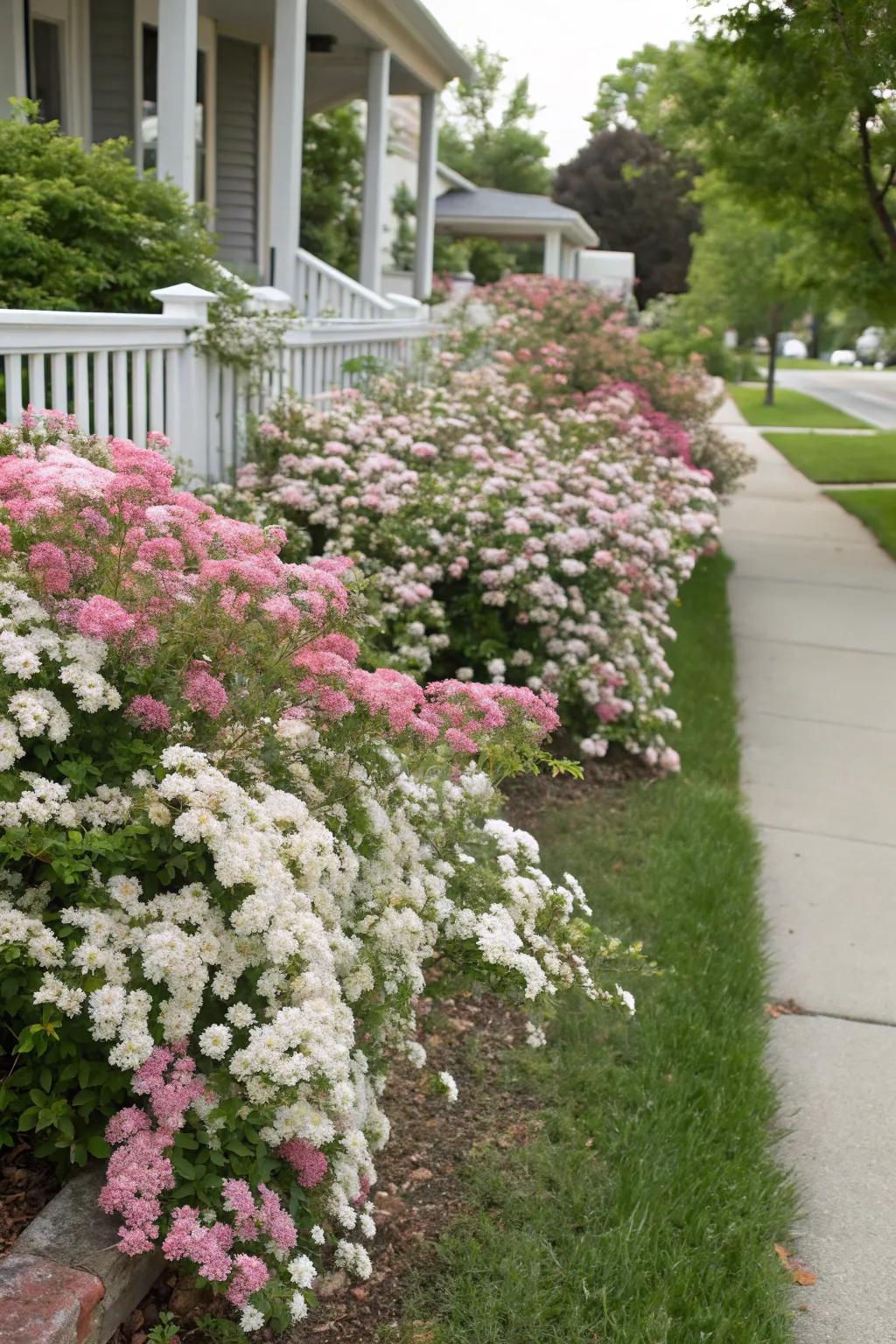'Delight' spirea offers simple flowers and beauty.