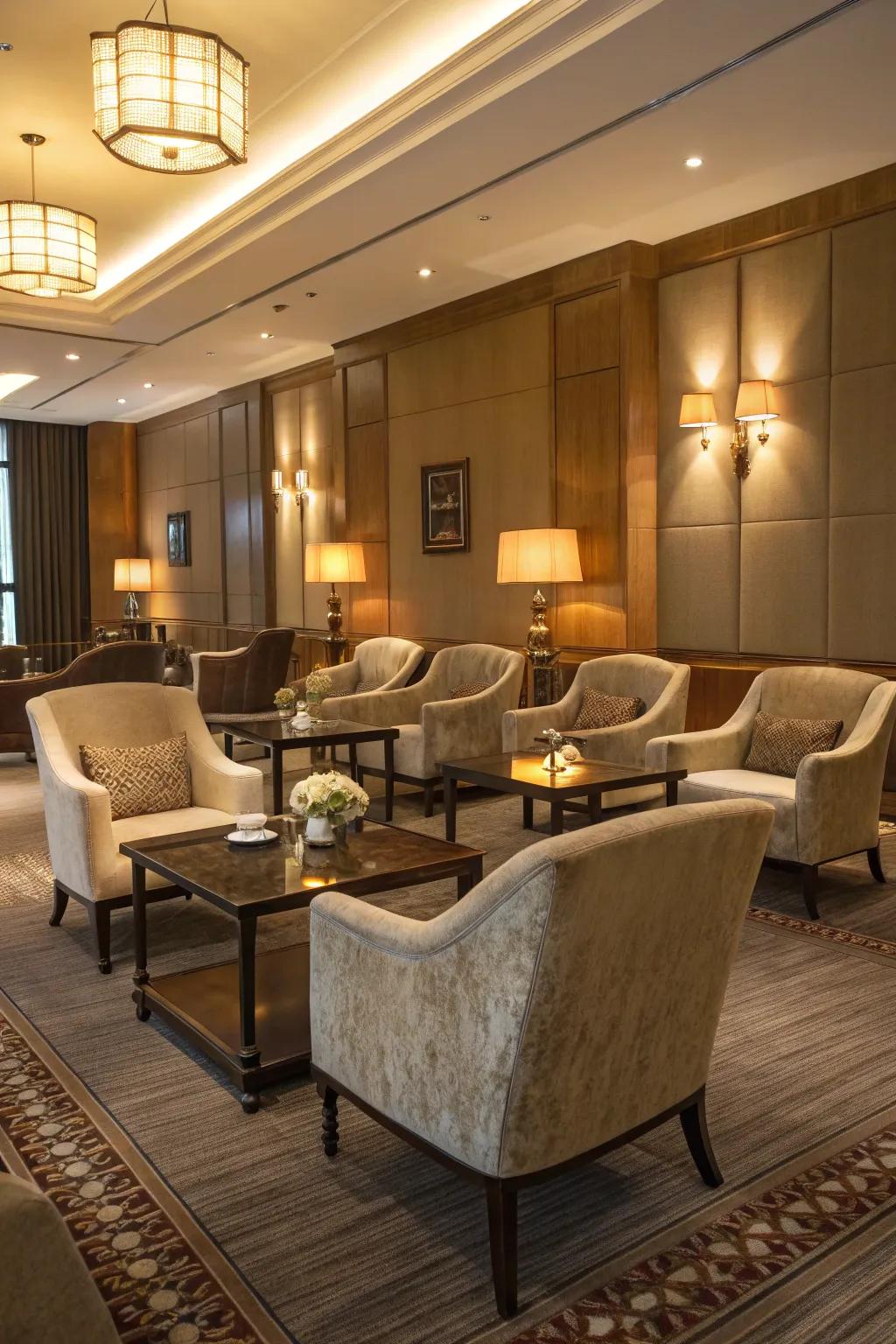 Leisure seating makes employees relax.